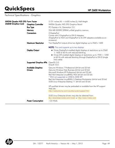 hp quickspecs online.
